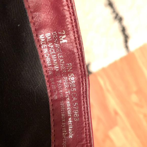 BP Trolley booties 7M in burgundy red - Picture 2 of 8